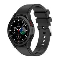 Strap-itÂ Strap-it Samsung Galaxy Watch 4 Classic 46mm siliconen bandje (zwart)