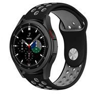 Strap-itÂ Strap-it Samsung Galaxy Watch 4 Classic 46mm sport band (zwart/grijs)