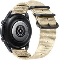 Strap-itÂ Strap-it Samsung Galaxy Watch 4 Classic 46mm nylon gesp band (khaki)