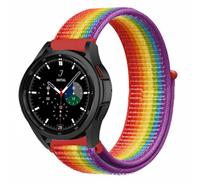 Strap-itÂ Strap-it Samsung Galaxy Watch 4 Classic 46mm nylon band (regenboog)