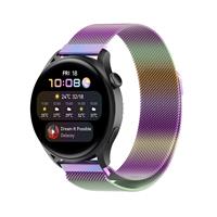 Strap-itÂ Strap-it Huawei Watch 3 / 3 Pro Milanese band (regenboog)