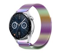 Strap-itÂ Strap-it Huawei Watch GT 3 46mm Milanese band (regenboog)