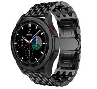 Strap-itÂ Strap-it Samsung Galaxy Watch 4 Classic 46mm stalen draak bandje (zwart)