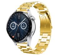 Strap-itÂ Strap-it Huawei Watch GT 3 46mm stalen band (goud)
