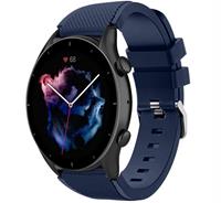 Strap-itÂ Strap-it Amazfit GTR 3 (Pro) siliconen bandje (donkerblauw)
