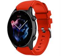 Strap-itÂ Strap-it Amazfit GTR 3 (Pro) siliconen bandje (rood)