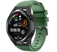 Strap-itÂ Strap-it Huawei Watch GT Runner siliconen bandje  (legergroen)