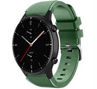 Strap-itÂ Strap-it Amazfit GTR 2 siliconen bandje  (legergroen)