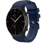 Strap-itÂ Strap-it Amazfit GTR 2 siliconen bandje (donkerblauw)