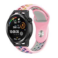 Strap-itÂ Strap-it Huawei Watch GT Runner sport band (roze kleurrijk)