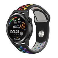 Strap-itÂ Strap-it Huawei Watch GT Runner sport band (zwart kleurrijk)