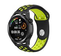 Strap-itÂ Strap-it Huawei Watch GT Runner sport band (zwart/geel)