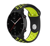 Strap-itÂ Strap-it Amazfit GTR 2 sport band (zwart/geel)