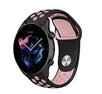 Strap-itÂ Strap-it Amazfit GTR 3 (Pro) sport band (zwart/roze)