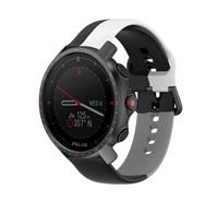 Strap-it Polar Grit X Pro triple sport band (zwart-wit-grijs)