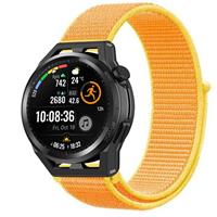 Strap-itÂ Strap-it Huawei Watch GT Runner nylon band (lichtgeel)