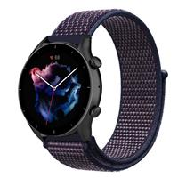 Strap-itÂ Strap-it Amazfit GTR 3 (Pro) nylon band (paars-blauw)