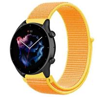 Strap-itÂ Strap-it Amazfit GTR 3 (Pro) nylon band (lichtgeel)