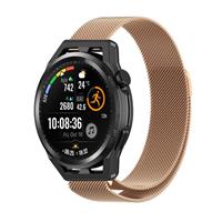 Strap-itÂ Strap-it Huawei Watch GT Runner Milanese band (rosÃ© goud)