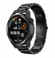 Strap-itÂ Strap-it Huawei Watch GT Runner stalen band (zwart)