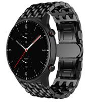 Strap-itÂ Strap-it Amazfit GTR 2 stalen draak band (zwart)