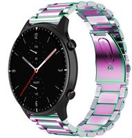 Strap-itÂ Strap-it Amazfit GTR 2 stalen band (regenboog)