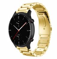 Strap-itÂ Strap-it Amazfit GTR 2 stalen band (goud)