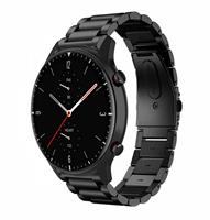 Strap-itÂ Strap-it Amazfit GTR 2 stalen band (zwart)