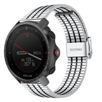 Strap-itÂ Strap-it Polar Grit X Pro roestvrij stalen band (zilver/zwart)