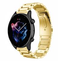 Strap-itÂ Strap-it Amazfit GTR 3 (Pro) stalen band (goud)