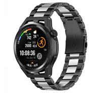 Strap-itÂ Strap-it Huawei Watch GT Runner stalen band (zwart/zilver)