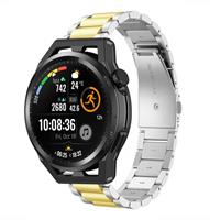 Strap-itÂ Strap-it Huawei Watch GT Runner stalen band (zilver/goud)