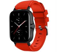 Strap-itÂ Strap-it Amazfit GTS 2 siliconen bandje (rood)