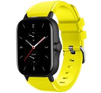 Strap-itÂ Strap-it Amazfit GTS 2 siliconen bandje (geel)
