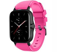 Strap-itÂ Strap-it Amazfit GTS 2 siliconen bandje (knalroze)