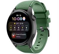 Strap-itÂ Strap-it Huawei Watch 3 (Pro) siliconen bandje  (legergroen)