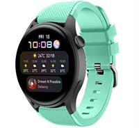 Strap-itÂ Strap-it Huawei Watch 3 (Pro) siliconen bandje (aqua)