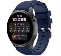 Strap-itÂ Strap-it Huawei Watch 3 (Pro) siliconen bandje (donkerblauw)