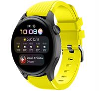 Strap-itÂ Strap-it Huawei Watch 3 (Pro) siliconen bandje (geel)