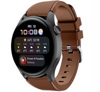 Strap-itÂ Strap-it Huawei Watch 3 (Pro) siliconen bandje (koffiebruin)