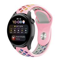 Strap-itÂ Strap-it Huawei Watch 3 (Pro) sport band (roze kleurrijk)