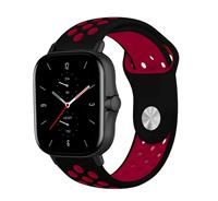 Strap-itÂ Strap-it Amazfit GTS 2 sport band (zwart/rood)