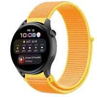 Strap-itÂ Strap-it Huawei Watch 3 (Pro) nylon band (lichtgeel)
