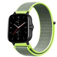 Strap-itÂ Strap-it Amazfit GTS 2 nylon band (fluoriserend)