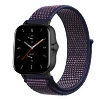 Strap-itÂ Strap-it Amazfit GTS 2 nylon band (paars-blauw)