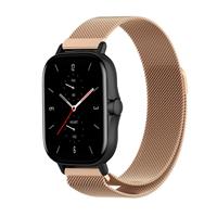 Strap-itÂ Strap-it Amazfit GTS 2 Milanese band (rosÃ© goud)