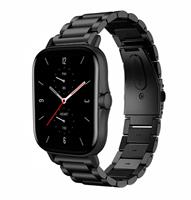 Strap-itÂ Strap-it Amazfit GTS 2 stalen band (zwart)