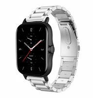 Strap-itÂ Strap-it Amazfit GTS 2 stalen band (zilver)