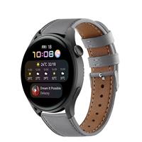 Strap-itÂ Strap-it Huawei Watch 3 (Pro) bandje leer (grijs)