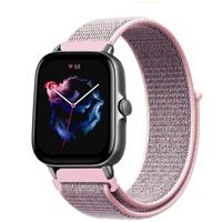 Strap-itÂ Strap-it Amazfit GTS 3 nylon bandje (pink sand)